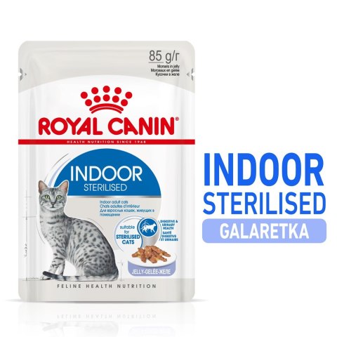 ROYAL CANIN FHN Indoor w galaretce - mokra karma dla kota dorosłego - 12x85g