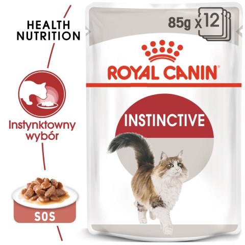 ROYAL CANIN FHN Instinctive w sosie - mokra karma dorosłych kotów - 12x 85 g