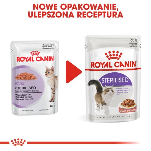 ROYAL CANIN FHN Sterilised w sosie - mokra karma dla kota dorosłego - 12x85g