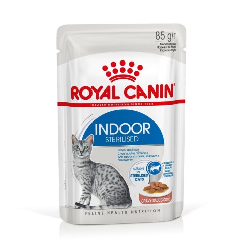 Royal Canin FHN Indoor w sosie - mokra karma dla kota dorosłego - 12x85g