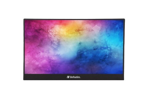 Verbatim 49590 monitor komputerowy 35,6 cm (14") 1920 x 1080 px Full HD LCD Czarny