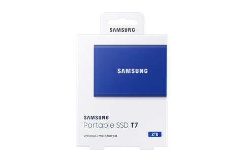 Dysk Samsung SSD T7 Portable 2TB MU-PC2T0H/WW niebieski