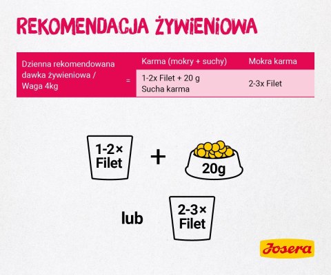 Josera Karma Filet kurczak z wołowiną dla kota 70g