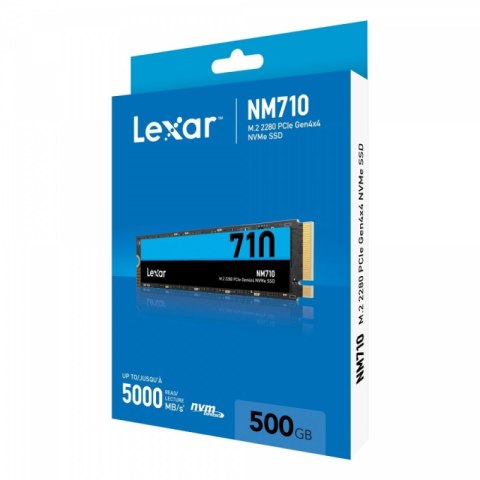 Dysk SSD M.2 LEXAR NM710 500 GB NVMe NM170 (M.2 2280″ /500 GB /PCIe NVMe /5000MB/s /2600MB/s)