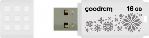 Pendrive (Pamięć USB) GOODRAM (16 GB /USB 2.0 /Biały z wzorem )