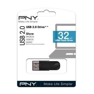 Pendrive (Pamięć USB) PNY (32 GB /USB 2.0 /Czarny )