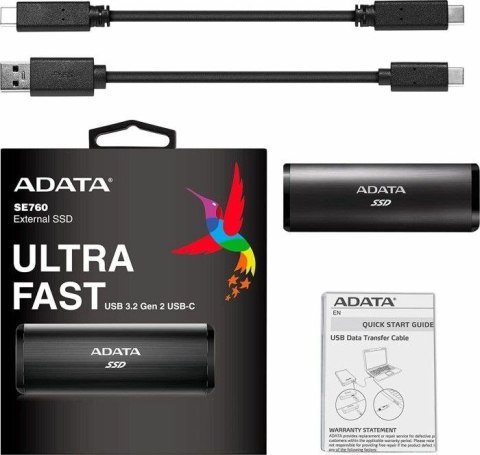 Dysk twardy zewnętrzny ADATA ASE760-2TU32G2-CBK