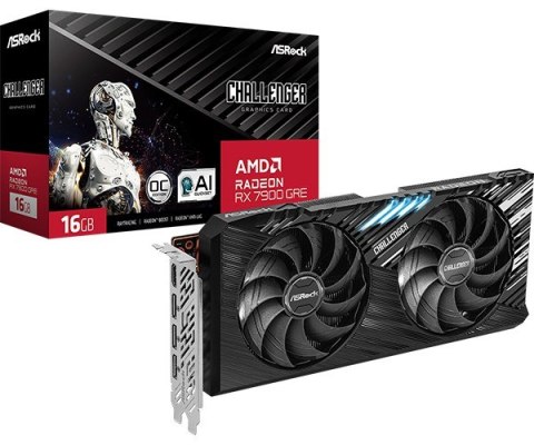 Karta graficzna ASROCK Radeon RX 7900 GRE CHALLENGER 16 GB OC GDDR6 (RX7900GRE CL 16GO)