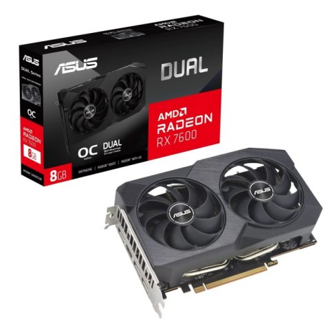 Karta graficzna ASUS Radeon RX 7600 V2 Dual OC 8 GB GDDR6 (DUAL-RX7600-O8G-V2)