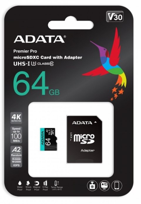 Karta pamięci A-DATA 64 GB Adapter