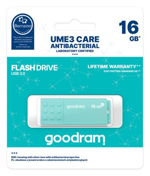 Pendrive (Pamięć USB) GOODRAM (16 GB /USB 3.0 /Miętowy )