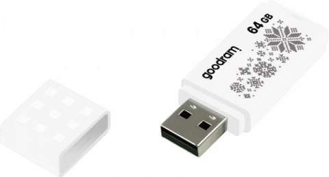 Pendrive (Pamięć USB) GOODRAM (64 GB /USB 2.0 /Biały z wzorem )