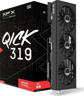 Karta graficzna XFX Radeon RX 7700 XT SPEEDSTER QICK319 BLACK 12GB GDDR6 (RX-77TQICKB9)