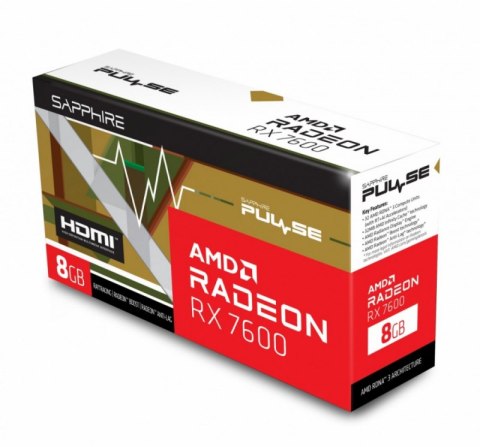 Karta graficzna SAPPHIRE Radeon RX 7600 Gaming OC 8G GDDR6 (11324-01-20G)