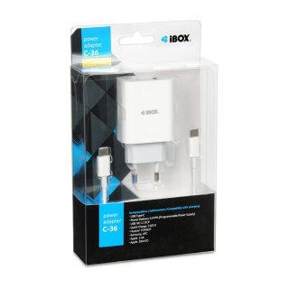 Ładowarka IBOX ILUC36W(1x USB 2.03000mA12V)