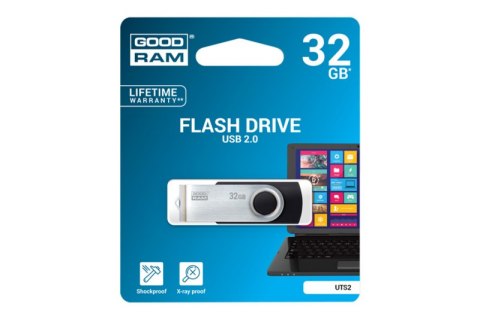 Pendrive (Pamięć USB) GOODRAM (32 GB /USB 2.0 /Czarno-srebrny )