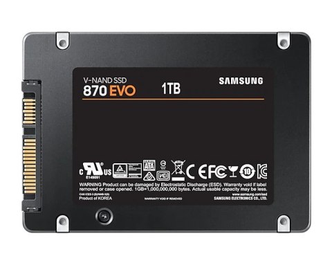 Dysk SSD SAMSUNG MZ-77E1T0B/EU 870 Evo (2.5″ /1 TB /SATA III (6 Gb/s) /560MB/s /530MB/s)