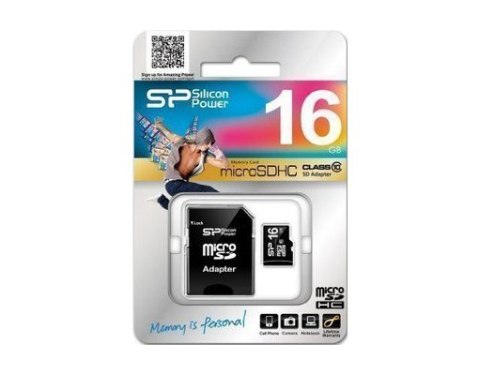 Karta pamięci SILICON POWER 16 GB Adapter SD