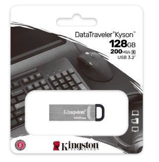 Pendrive (Pamięć USB) KINGSTON (128 GB /Srebrno-czarny )