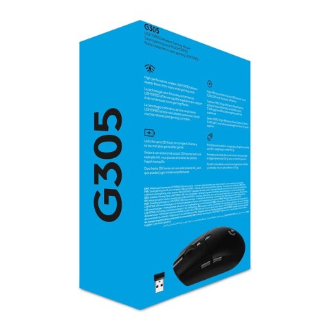 Logitech G G305 myszka Po prawej stronie RF Wireless Optyczny 12000 DPI