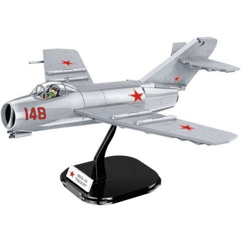 COBI 2416 Historical Collection Korean War Wojna w Korei Samolot myśliwski MIG-15 NATO CODE "FAGOT" 504 klocki