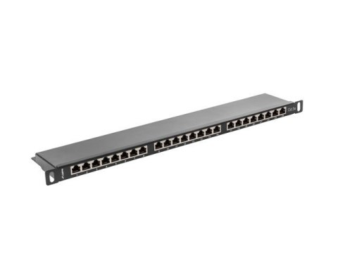 LANBERG PATCH PANEL 24 PORT 0.5U KAT.5E FTP CZARNY