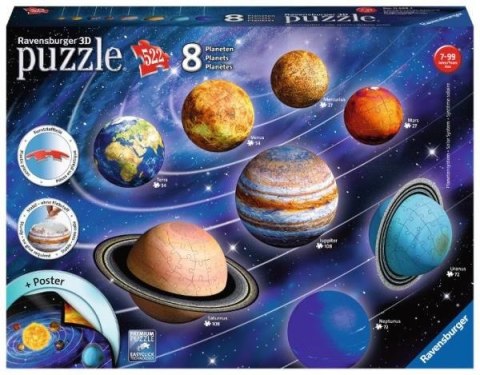 Puzzle 3D Układ Planetarny 960 elementów