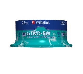 DVD-RW Verbatim 43639 (4,7GB; 4x; 25szt.; Cake)