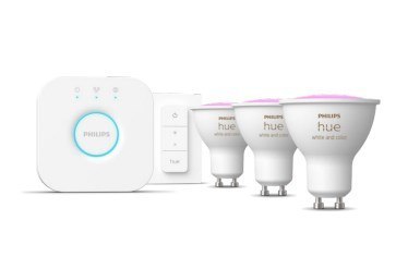 Philips Hue WCA Zestaw startowy 4,2W GU10 3szt., mostek, przełącznik