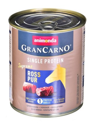 ANIMONDA GranCarno Single Protein: konina - mokra karma dla psa - 800g