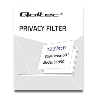 Qoltec Filtr prywatyzujący RODO 13.3" | 16:9