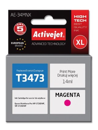 Tusz Activejet AE-34MNX (zamiennik Epson 34XL T3473; Supreme; 14 ml; czerwony)