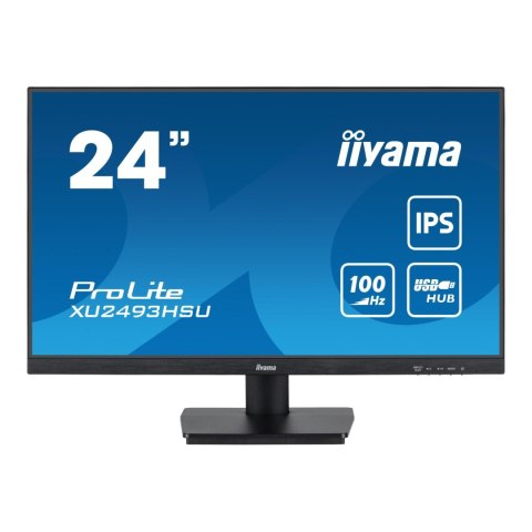 Monitor iiyama 23,8" ProLite XU2493HSU-B6 IPS FHD 100Hz HDMI DP HUB głośniki