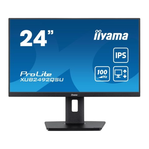 Monitor iiyama 23,8" ProLite XUB2492QSU-B1 IPS QHD 100Hz HDMI DP HUB głośniki