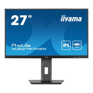 Monitor iiyama 27" ProLite XUB2797HSN-B1 IPS 100Hz HDMI DP 4xUSB-A USB-C RJ-45 głośniki