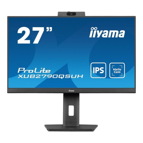 Monitor iiyama 27" ProLite XUB2790QSUH-B1 IPS 100Hz HDMI DP 2xUSB-A USB-B 2xUSB-C głośniki