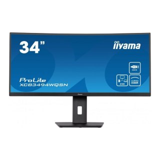 Monitor iiyama 34" ProLite XCB3494WQSN-B5 VA HDMI DP USB-C głośniki