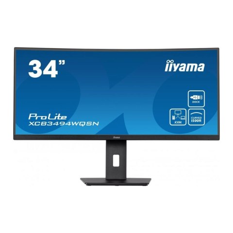 Monitor iiyama 34" ProLite XCB3494WQSN-B5 VA HDMI DP USB-C głośniki