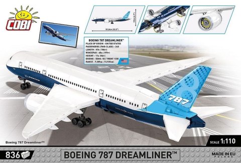 COBI 26603 Boeing 787 Dreamliner 836 klocków