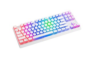 Klawiatura mechaniczna RGB Modecom Volcano Lanparty Pudding (Outemu Blue), biała