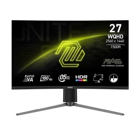 Monitor MSI 27" MAG 27CQ6PF Rapid VA WQHD 180Hz 2xHDMI DP