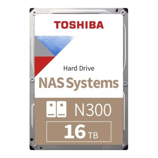 Dysk Toshiba N300 HDWG51GUZSVA 16TB 3,5" 7200 512MB SATA III NAS BULK