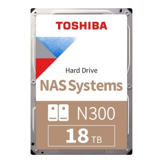 Dysk Toshiba N300 HDWG51JUZSVA 18TB 3,5" 7200 512MB SATA III NAS BULK