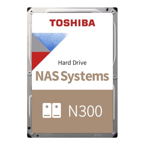 Dysk Toshiba N300 HDWG62AUZSVA 20TB 3,5" 7200 512MB SATA III NAS BULK