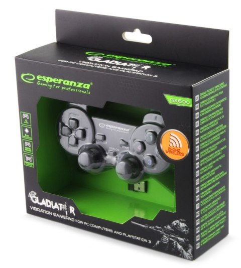 GAMEPAD BEZPRZEWODOWY 2.4GH PS3/PC GLADITOR