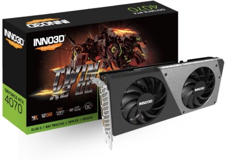 Karta graficzna INNO3D GEFORCE RTX 4070 TWIN X2 OC (N40702-126XX-185252N)