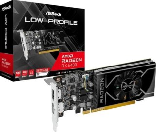 Karta graficzna ASROCK Radeon RX 6400 Low Profile 4GB GDDR6 (RX6400 LP 4G)