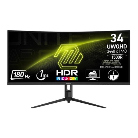 Monitor MSI 34" MAG 342CQR E2 VA UWQHD 180Hz 2xHDMI DP