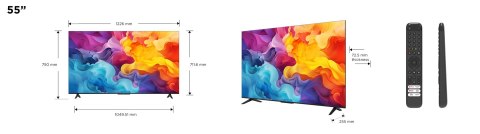 Telewizor 55" TCL 55P655 4K UHD HDR 10 Google TV