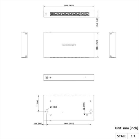 SWITCH HIKVISION DS-3E1506P-EI(O-STD)